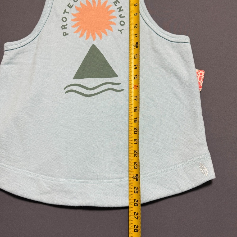 Free People Movement Graphic Tank Top Womens S Blue Athleisure Yoga Activewear - Picture 6 of 10